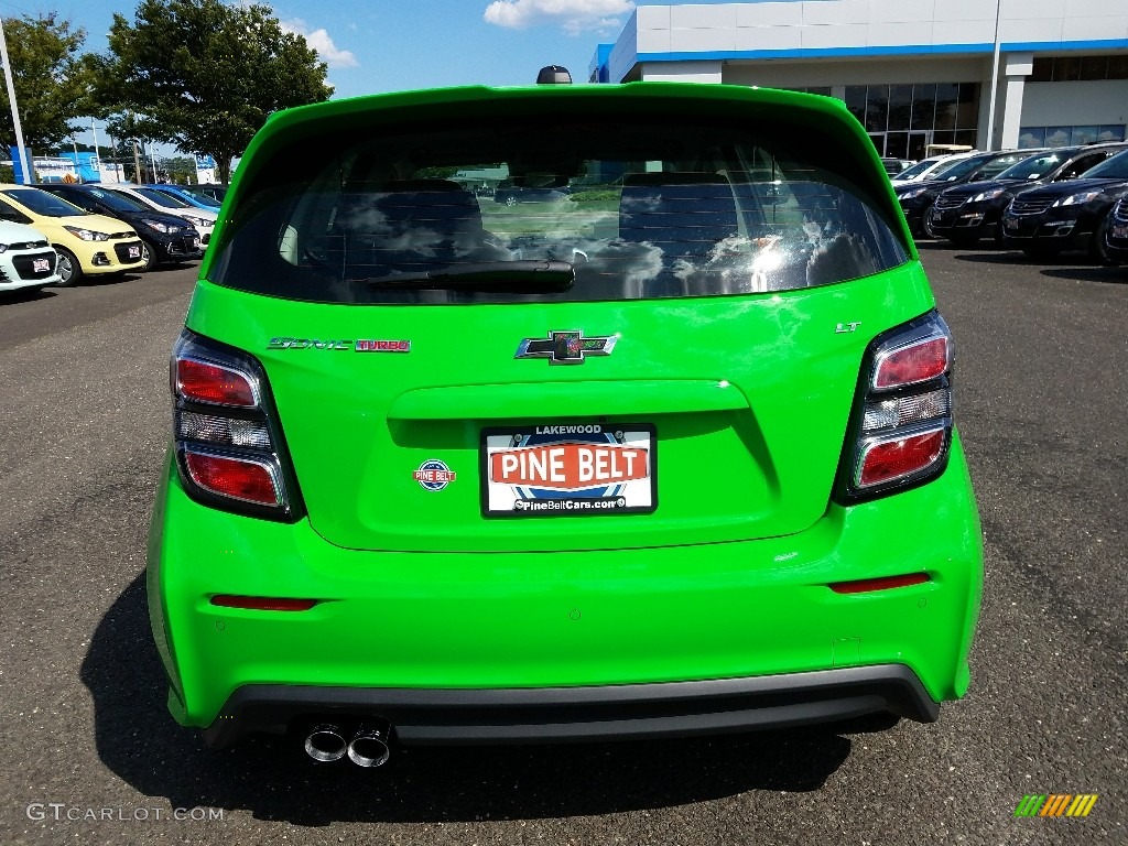 2017 Sonic LT Hatchback - Krypton Green / Jet Black photo #5