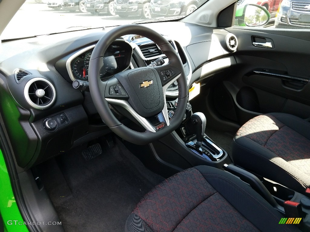 2017 Sonic LT Hatchback - Krypton Green / Jet Black photo #7