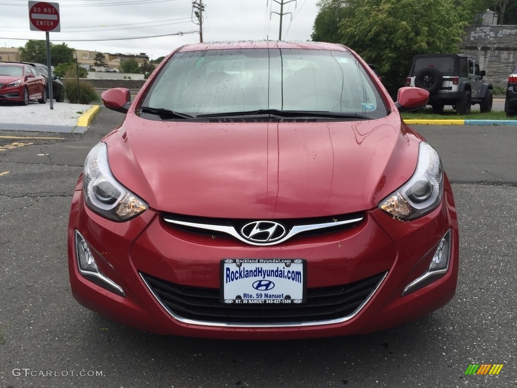 2015 Elantra SE Sedan - Venetian Red / Gray photo #2