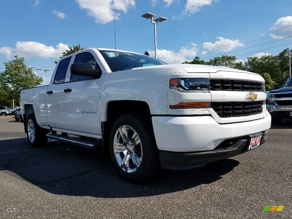 2017 Silverado 1500 Custom Double Cab 4x4 - Summit White / Dark Ash/Jet Black photo #1