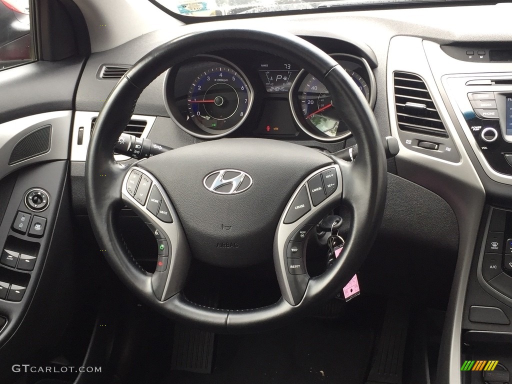 2015 Elantra SE Sedan - Venetian Red / Gray photo #16