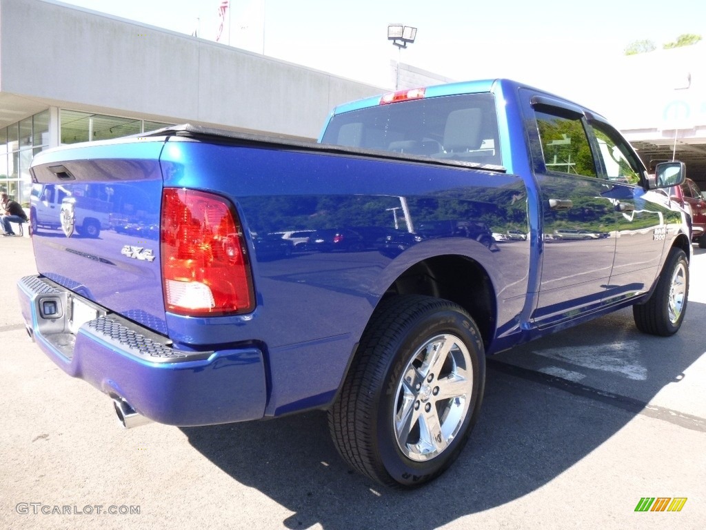 2015 1500 Express Crew Cab 4x4 - Blue Streak Pearl / Black/Diesel Gray photo #6