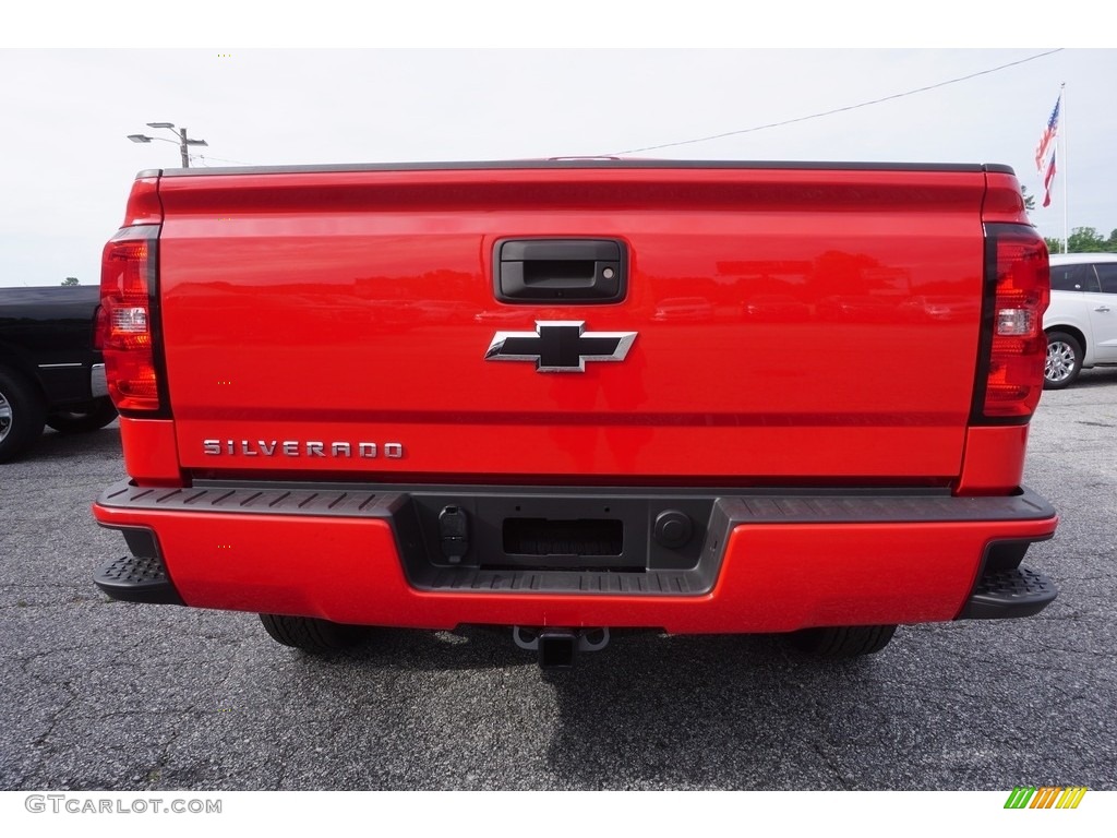 2017 Silverado 1500 Custom Double Cab - Red Hot / Dark Ash/Jet Black photo #6