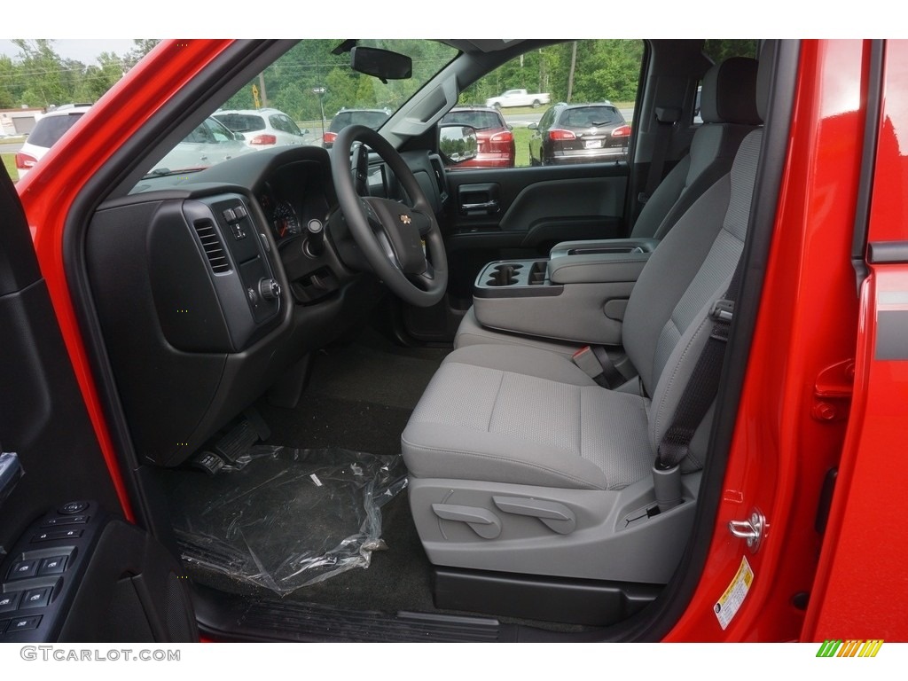 2017 Silverado 1500 Custom Double Cab - Red Hot / Dark Ash/Jet Black photo #9