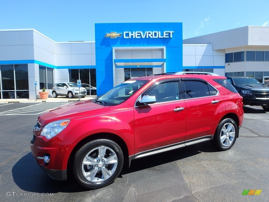 2013 Equinox LTZ AWD - Crystal Red Tintcoat / Brownstone/Jet Black photo #1