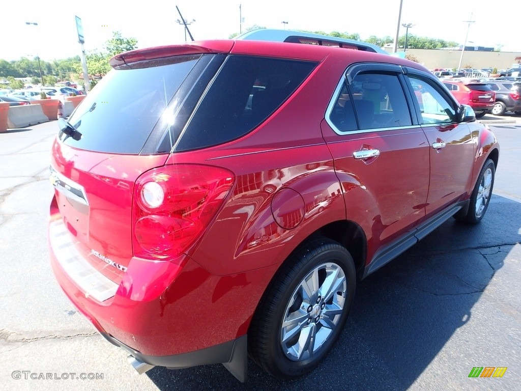 2013 Equinox LTZ AWD - Crystal Red Tintcoat / Brownstone/Jet Black photo #8