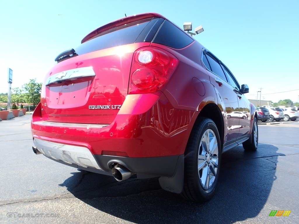 2013 Equinox LTZ AWD - Crystal Red Tintcoat / Brownstone/Jet Black photo #9