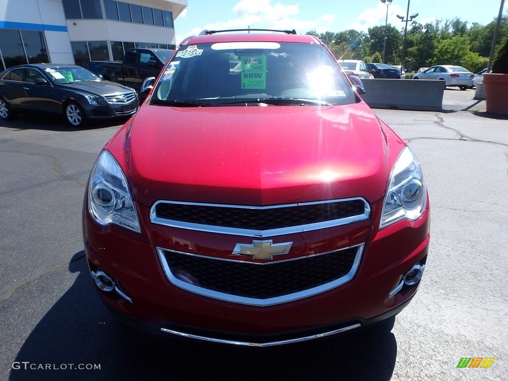 2013 Equinox LTZ AWD - Crystal Red Tintcoat / Brownstone/Jet Black photo #13