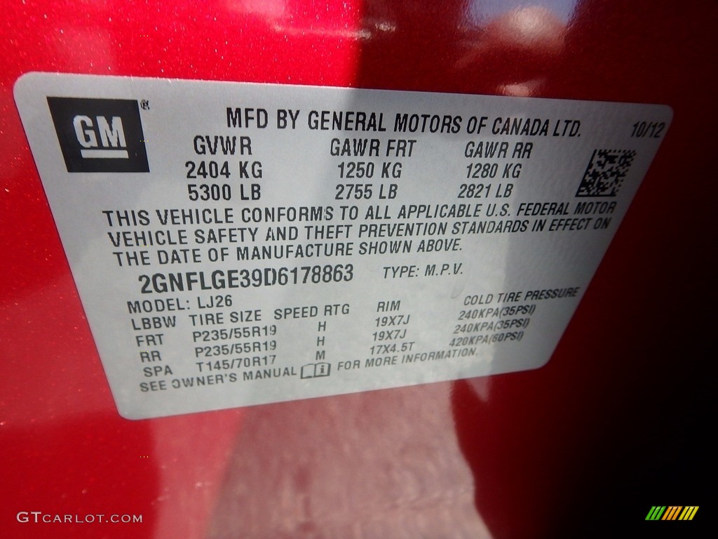 2013 Equinox LTZ AWD - Crystal Red Tintcoat / Brownstone/Jet Black photo #28