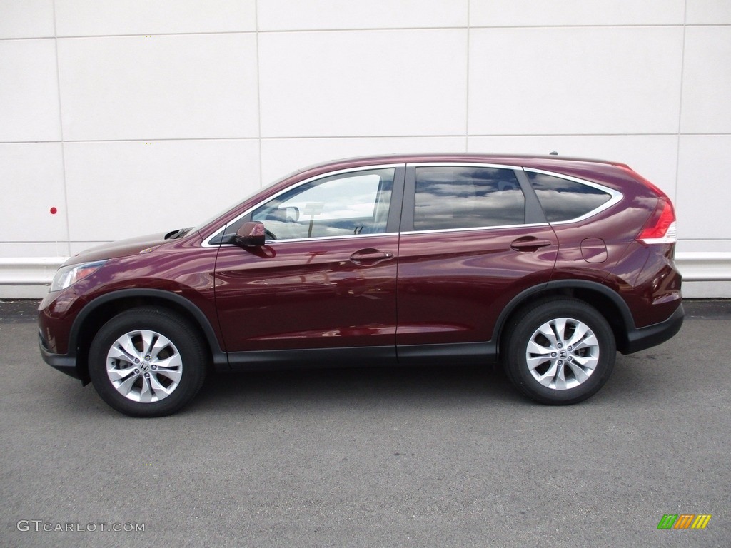 2014 CR-V EX AWD - Basque Red Pearl II / Beige photo #2