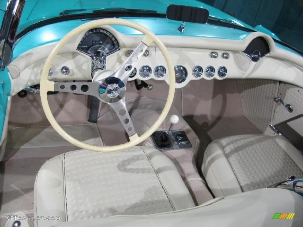 1957 Corvette  - Cascade Green / Beige photo #8