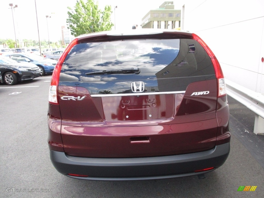 2014 CR-V EX AWD - Basque Red Pearl II / Beige photo #5