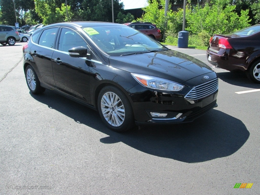 Shadow Black 2016 Ford Focus Titanium Hatch Exterior Photo #120781983