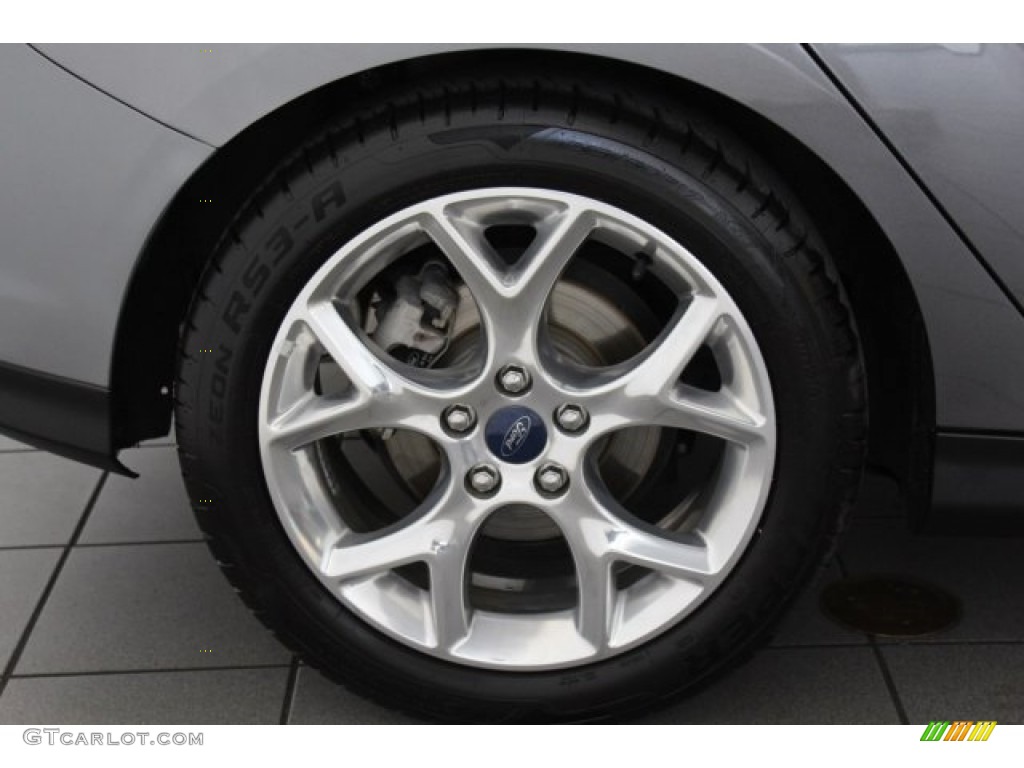 2014 Focus Titanium Hatchback - Sterling Gray / Charcoal Black photo #8