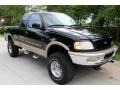 1998 Black Ford F250 Lariat Extended Cab 4x4  photo #10