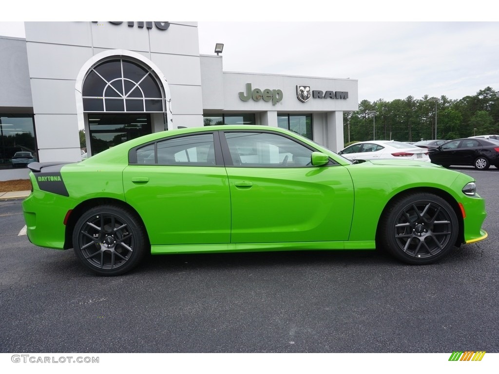 2017 Charger R/T - Green Go / Black/Brazen Gold photo #8