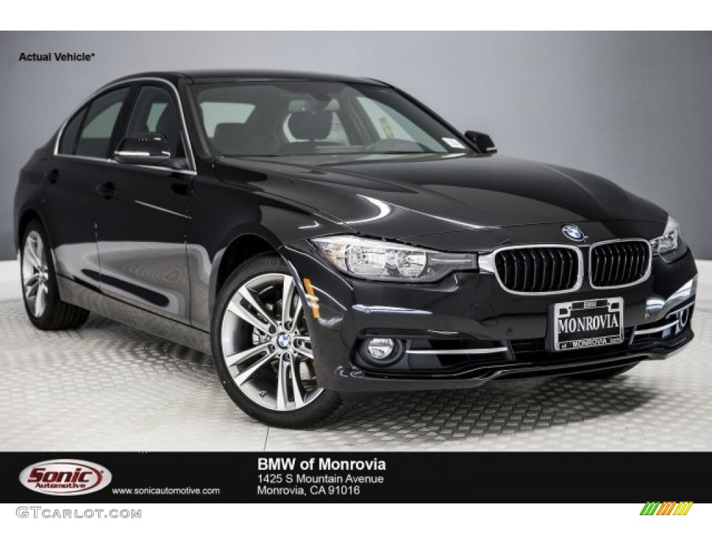 2017 3 Series 330i Sedan - Jet Black / Black photo #1