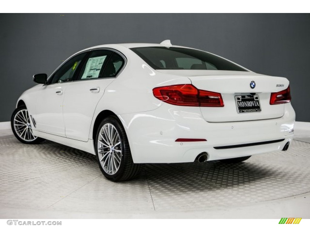 2017 5 Series 530i Sedan - Alpine White / Black photo #3