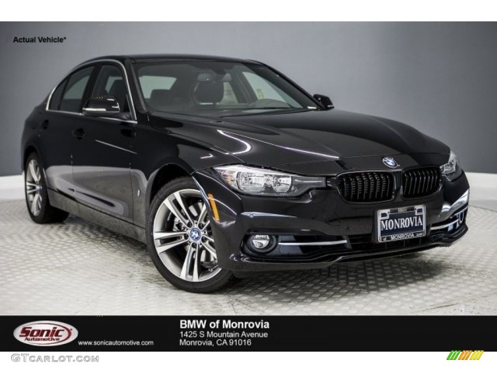 2017 3 Series 330e iPerfomance Sedan - Jet Black / Black photo #1