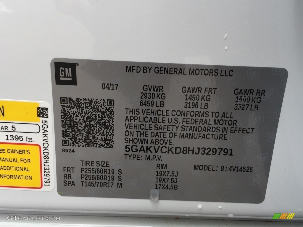 2017 Enclave Premium AWD - Summit White / Ebony/Ebony photo #11