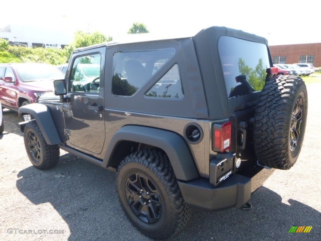 2017 Wrangler Sport 4x4 - Granite Crystal Metallic / Black photo #3