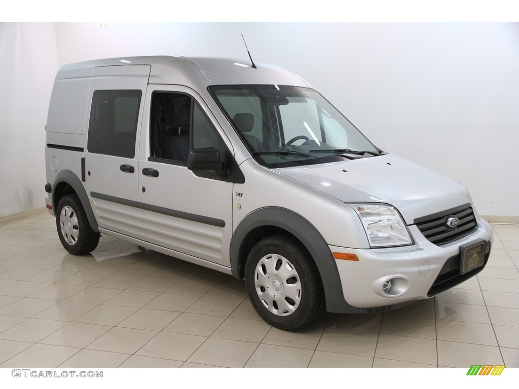 2010 Transit Connect XLT Passenger Wagon - Silver Metallic / Dark Gray photo #1