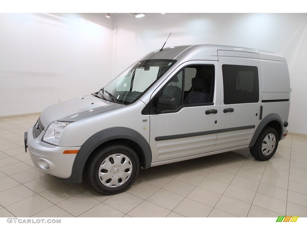 2010 Transit Connect XLT Passenger Wagon - Silver Metallic / Dark Gray photo #3