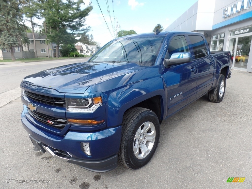 2017 Silverado 1500 LT Crew Cab 4x4 - Deep Ocean Blue Metallic / Jet Black photo #3