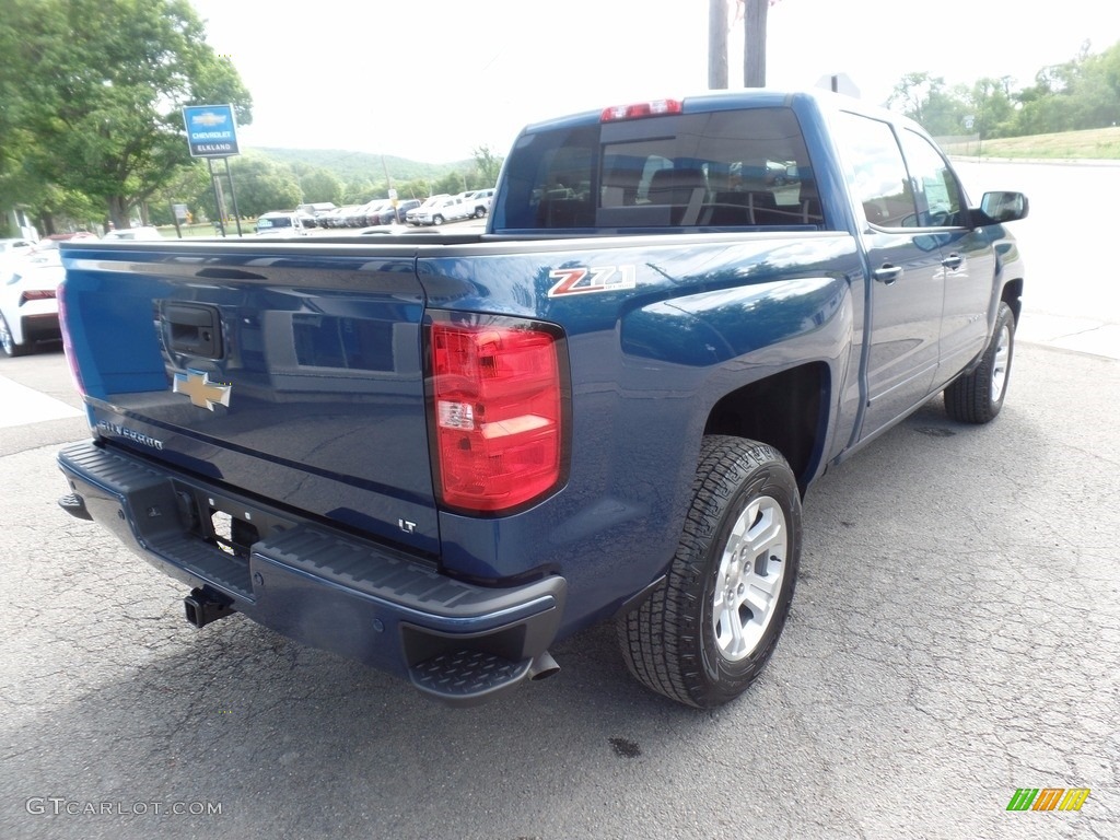 2017 Silverado 1500 LT Crew Cab 4x4 - Deep Ocean Blue Metallic / Jet Black photo #7