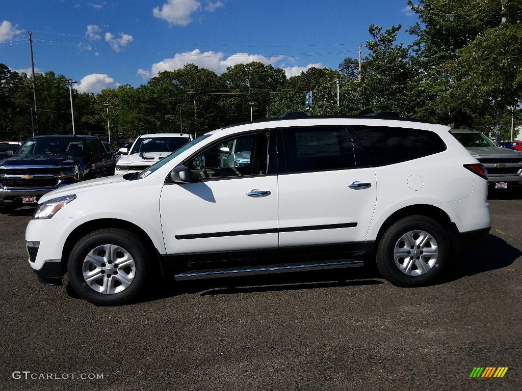 2017 Traverse LS - Summit White / Dark Titanium/Light Titanium photo #3