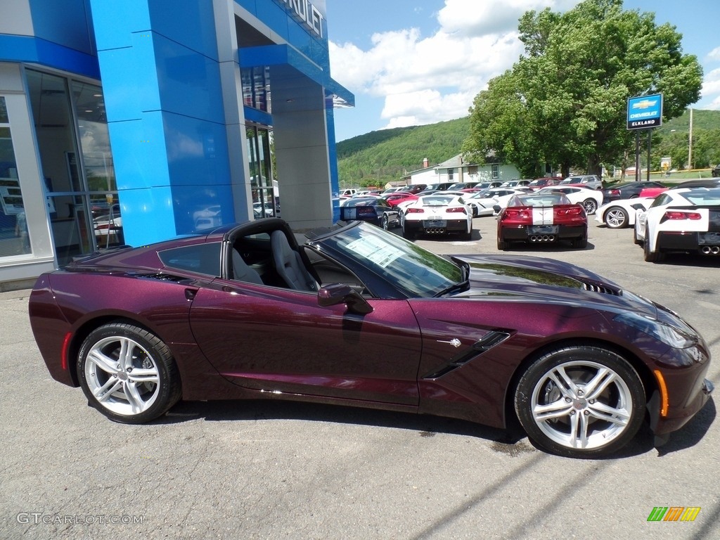 2017 Corvette Stingray Coupe - Black Rose Metallic / Gray photo #2