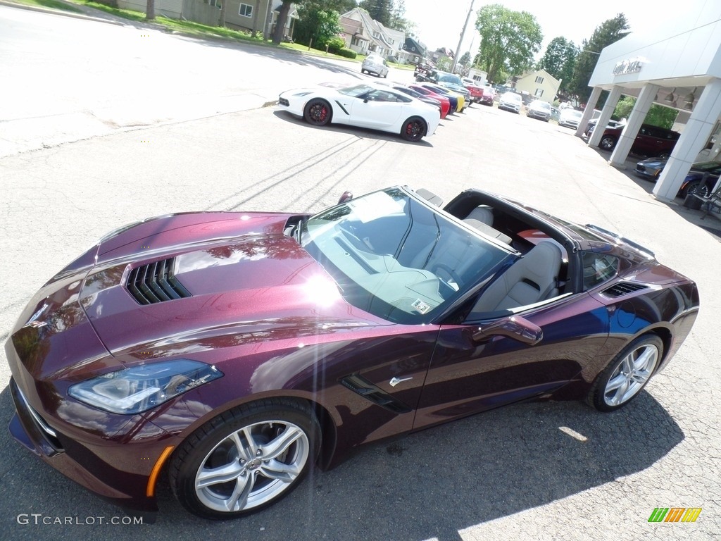 2017 Corvette Stingray Coupe - Black Rose Metallic / Gray photo #7