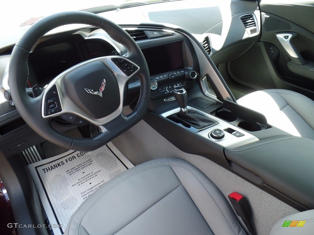 Gray Interior 2017 Chevrolet Corvette Stingray Coupe Photo #120795963