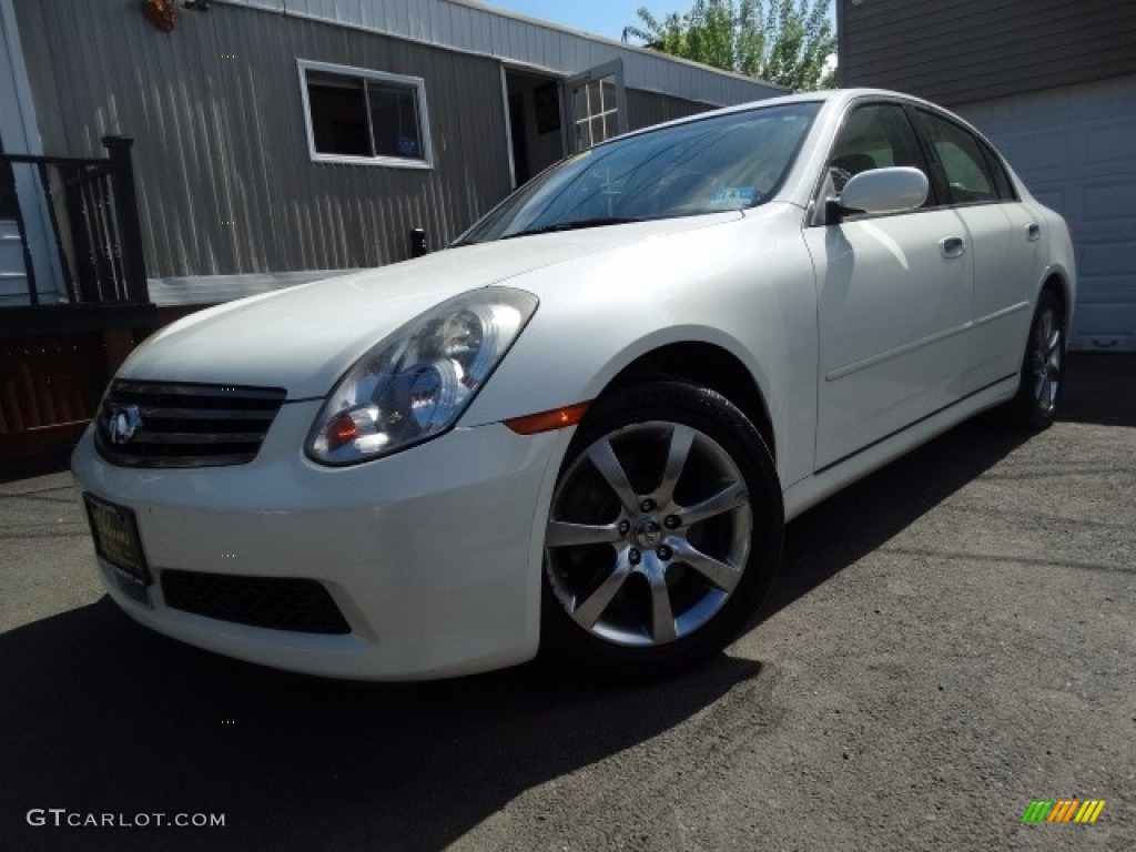 2006 G 35 x Sedan - Ivory White Pearl / Wheat photo #1