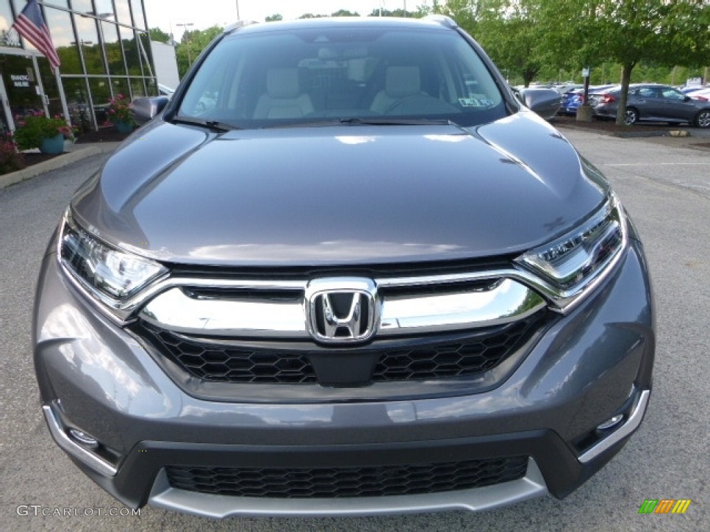 2017 CR-V Touring AWD - Modern Steel Metallic / Gray photo #6