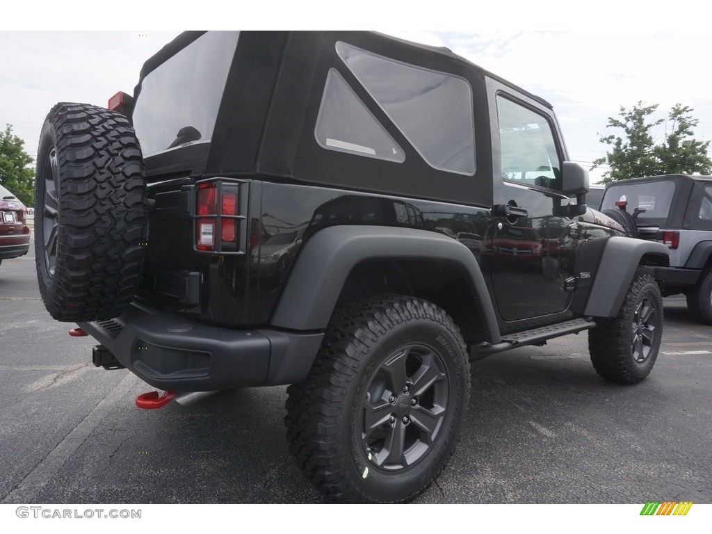 2017 Wrangler Rubicon Recon Edition 4x4 - Black / Black photo #3