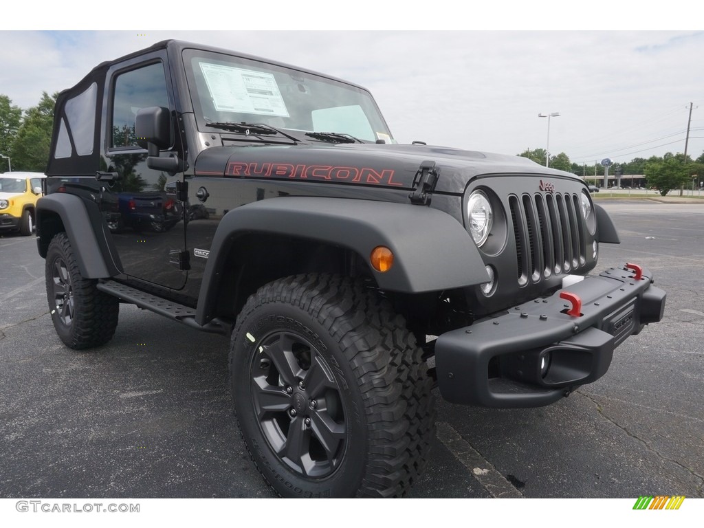 2017 Wrangler Rubicon Recon Edition 4x4 - Black / Black photo #4