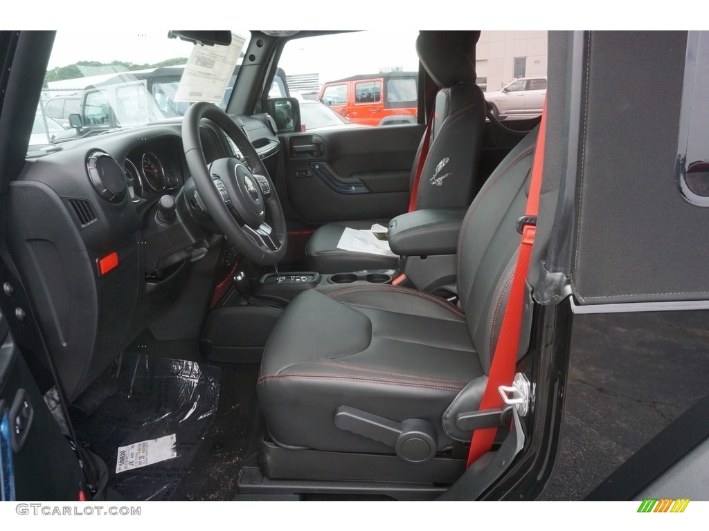 2017 Wrangler Rubicon Recon Edition 4x4 - Black / Black photo #8