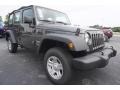 2017 Granite Crystal Metallic Jeep Wrangler Unlimited Sport 4x4  photo #4