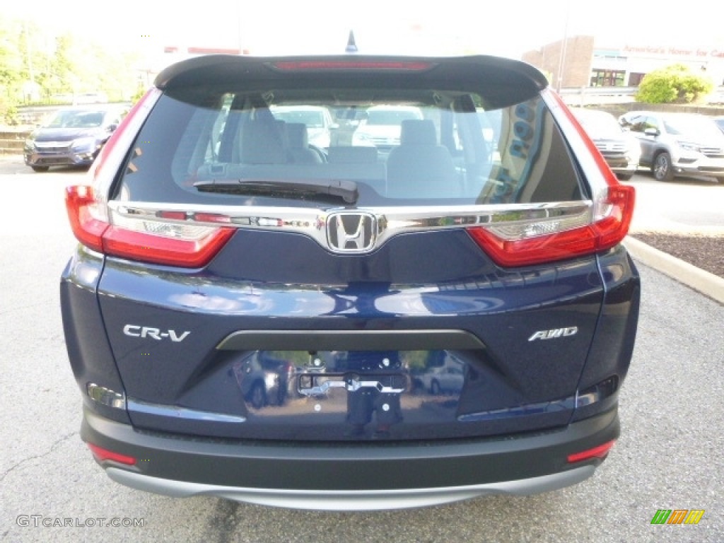 2017 CR-V LX AWD - Obsidian Blue Pearl / Gray photo #3