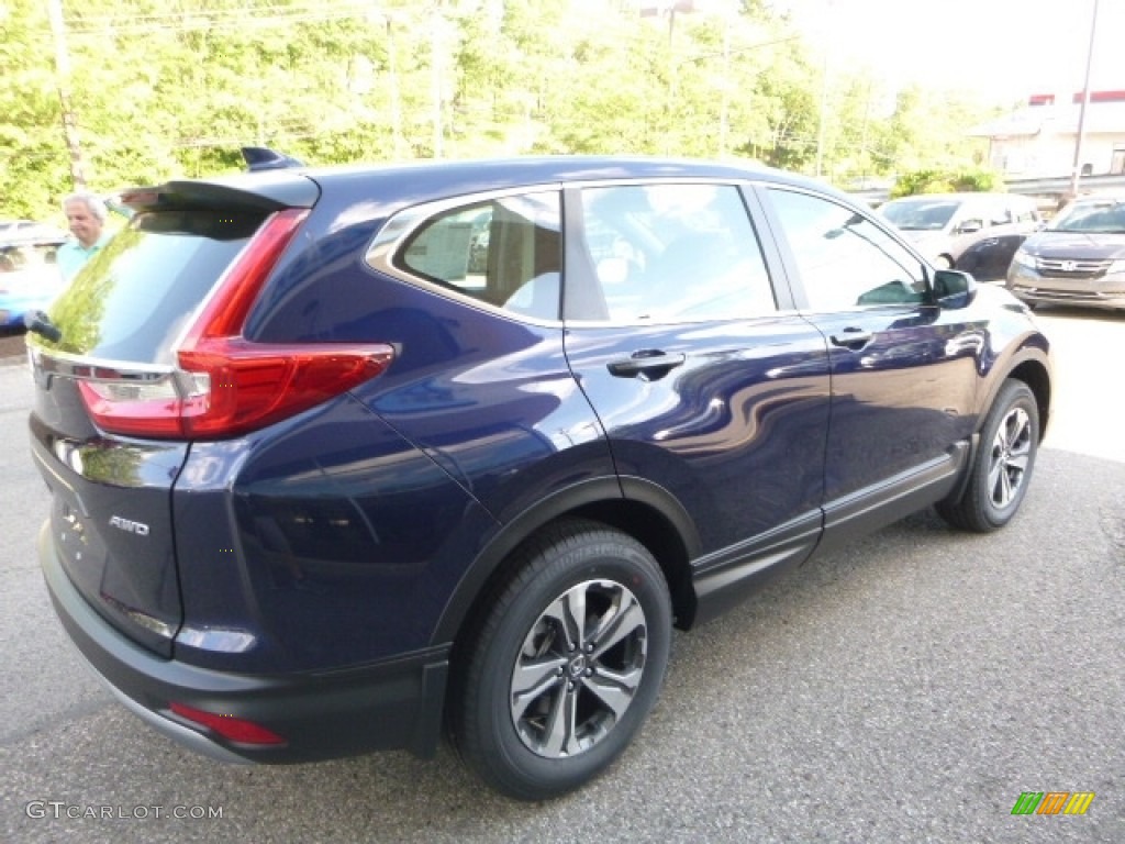 2017 CR-V LX AWD - Obsidian Blue Pearl / Gray photo #4