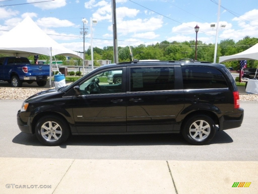 2008 Town & Country Touring - Brilliant Black Crystal Pearlcoat / Medium Slate Gray/Light Shale photo #6