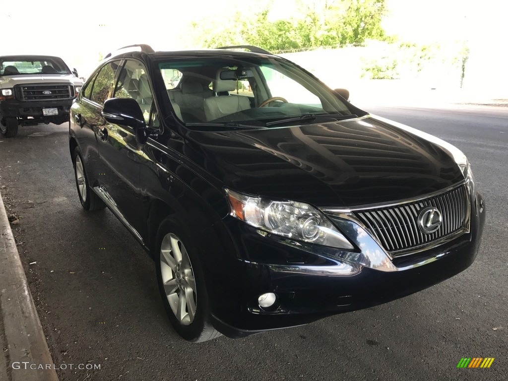 2010 RX 350 AWD - Cerulean Blue Metallic / Parchment/Brown Walnut photo #2