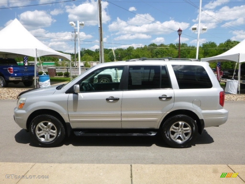 2004 Pilot EX-L 4WD - Starlight Silver Metallic / Gray photo #6
