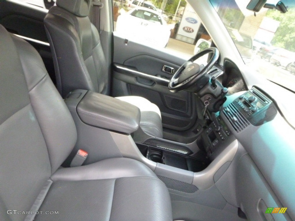 2004 Pilot EX-L 4WD - Starlight Silver Metallic / Gray photo #11