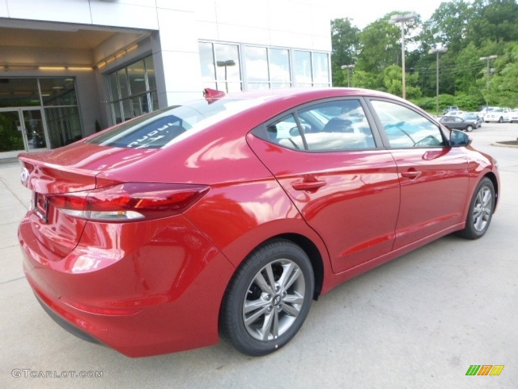 2017 Elantra Value Edition - Red / Black photo #2