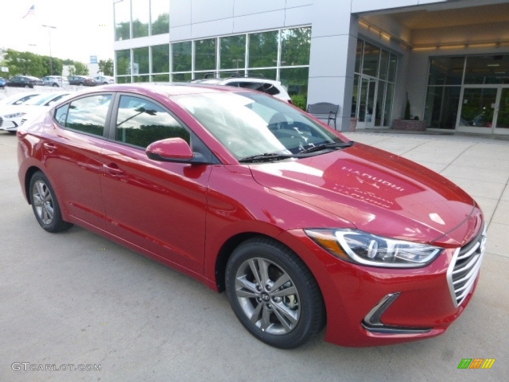2017 Elantra Value Edition - Red / Black photo #3