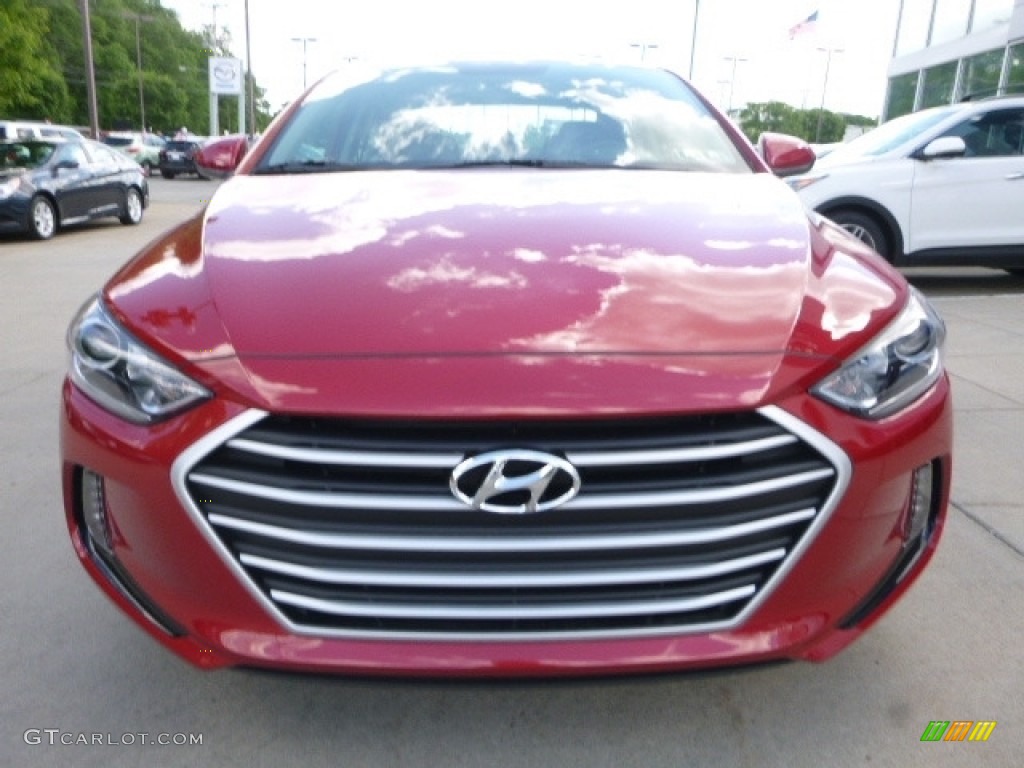 2017 Elantra Value Edition - Red / Black photo #4