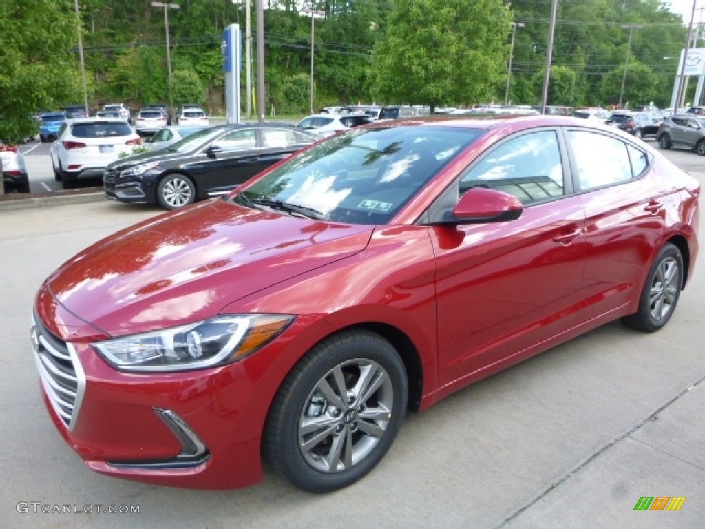 2017 Elantra Value Edition - Red / Black photo #5