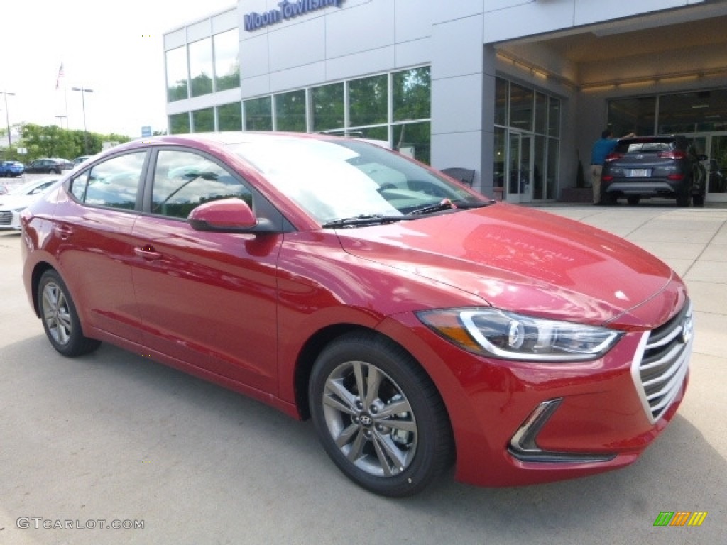 2017 Elantra Value Edition - Red / Black photo #3